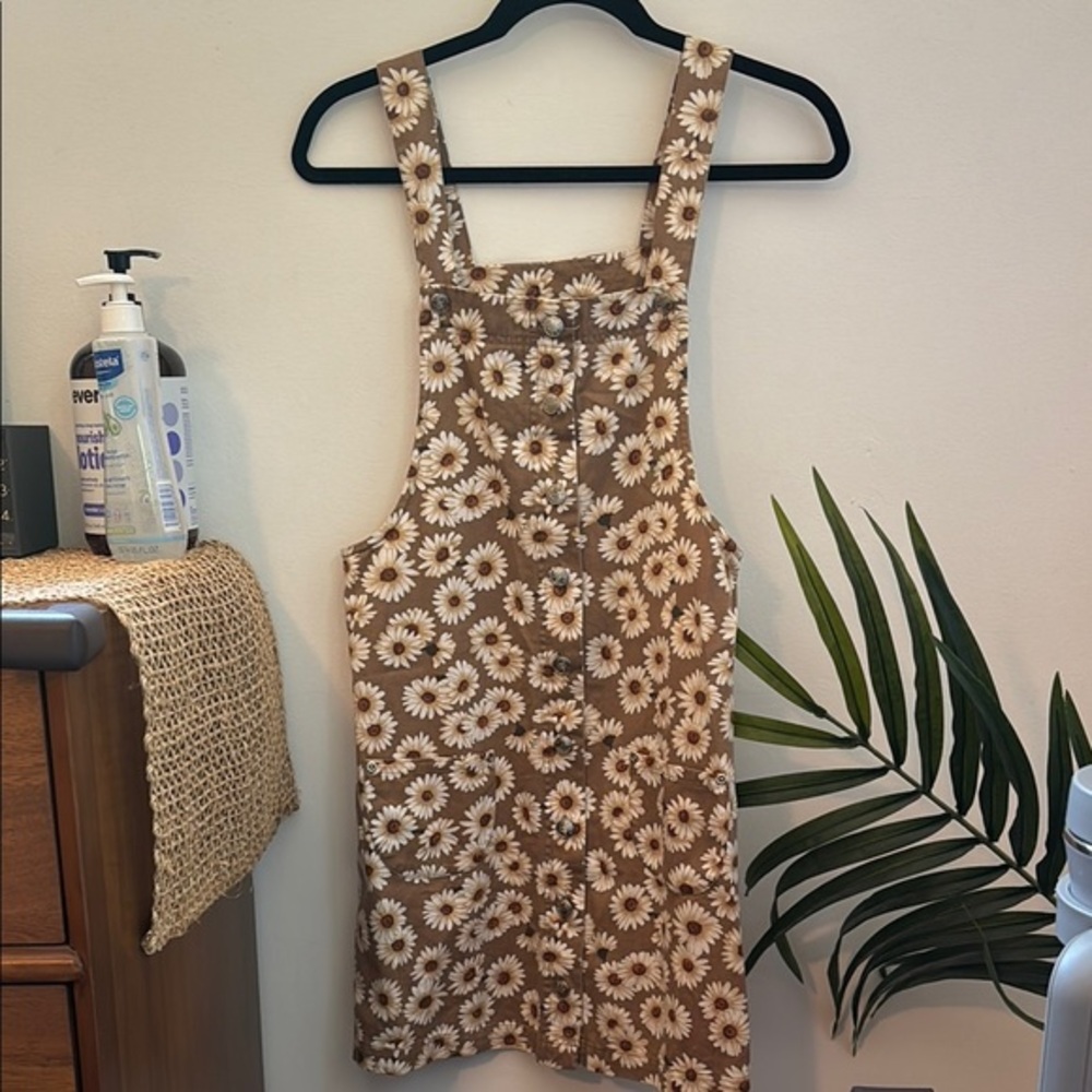 Vintage Floral Overall Dress/Jumper